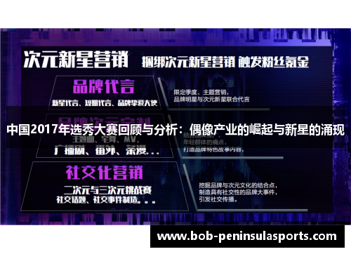 中国2017年选秀大赛回顾与分析：偶像产业的崛起与新星的涌现